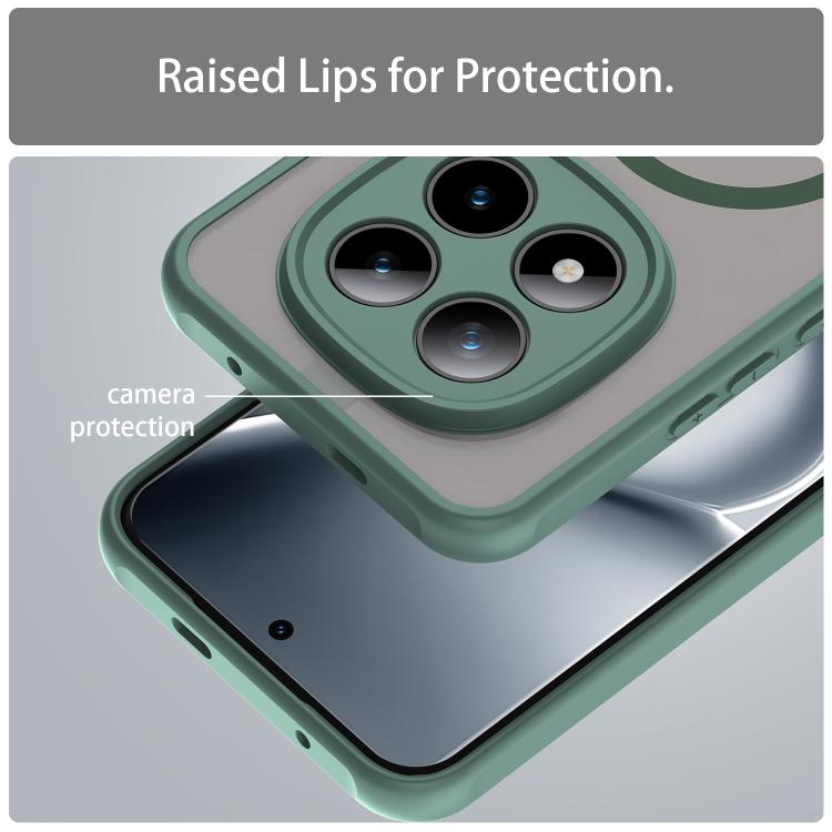 For Xiaomi Poco M8 Pro 5G Fan Dun Series TPU Hybrid PC Frosted Magsafe Phone Case