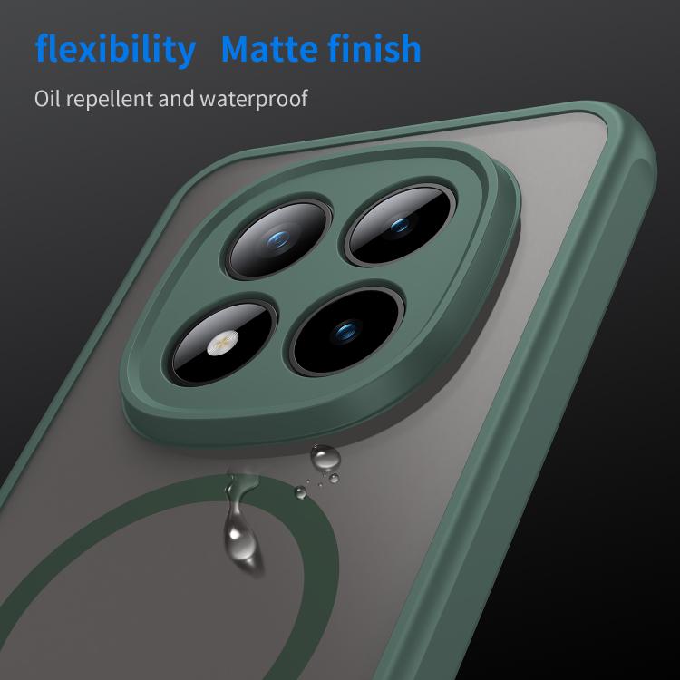 For Xiaomi Poco M8 Pro 5G Fan Dun Series TPU Hybrid PC Frosted Magsafe Phone Case