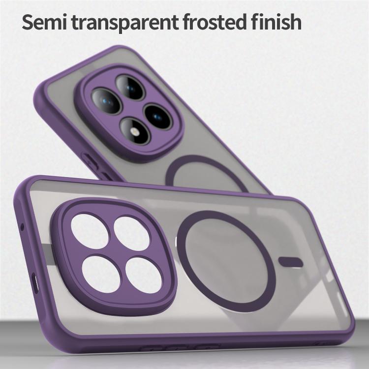 For Xiaomi Poco M8 Pro 5G Fan Dun Series TPU Hybrid PC Frosted Magsafe Phone Case