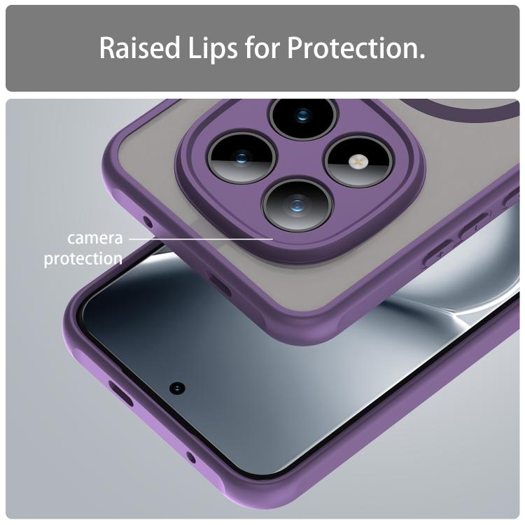 For Xiaomi Poco M8 Pro 5G Fan Dun Series TPU Hybrid PC Frosted Magsafe Phone Case