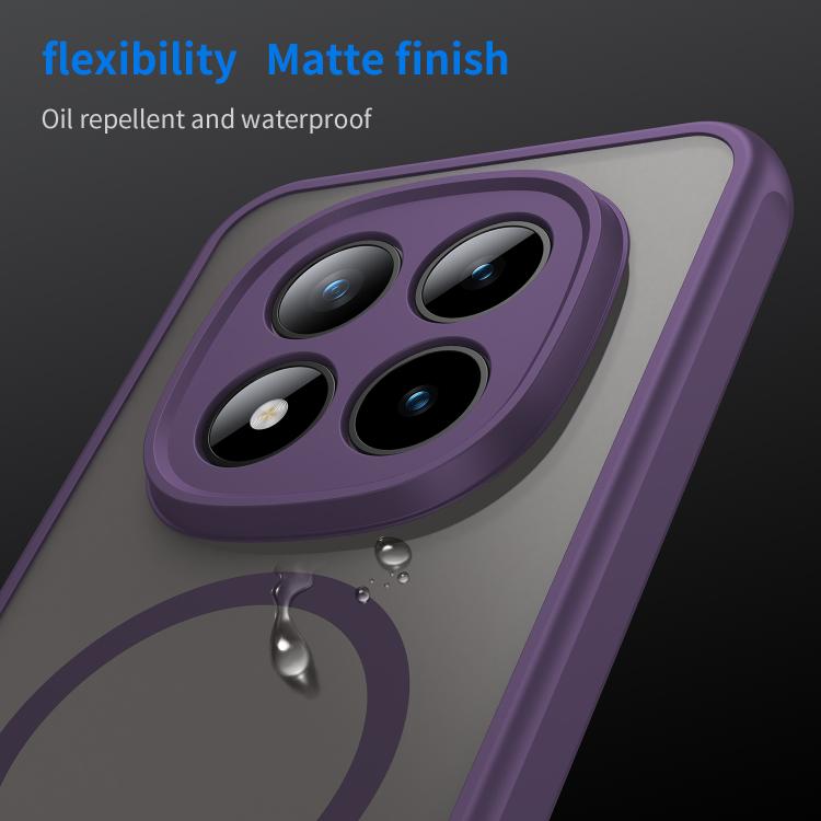 For Xiaomi Poco M8 Pro 5G Fan Dun Series TPU Hybrid PC Frosted Magsafe Phone Case