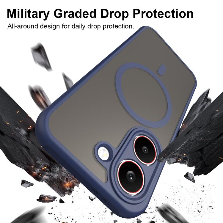 For Xiaomi Poco X8 Pro 5G Fan Dun Series TPU Hybrid PC Frosted Magsafe Phone Case