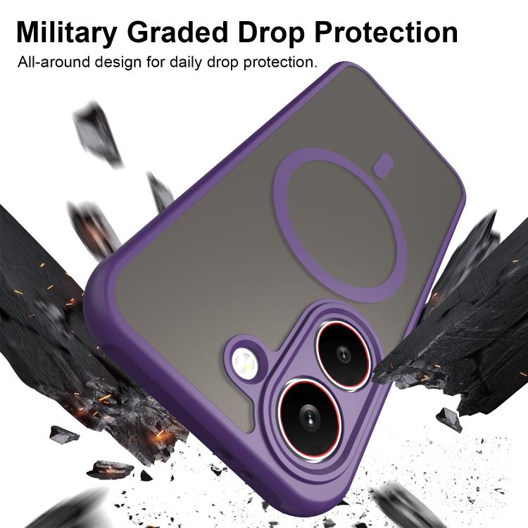 For Xiaomi Poco X8 Pro 5G Fan Dun Series TPU Hybrid PC Frosted Magsafe Phone Case