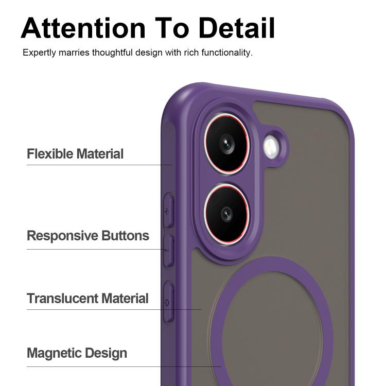 For Xiaomi Poco X8 Pro 5G Fan Dun Series TPU Hybrid PC Frosted Magsafe Phone Case