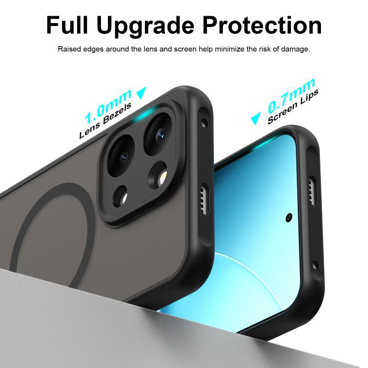 For Redmi Turbo 5 Max/Poco X8 Pro Max 5G Fan Dun Series TPU Hybrid PC Frosted Magsafe Phone Case