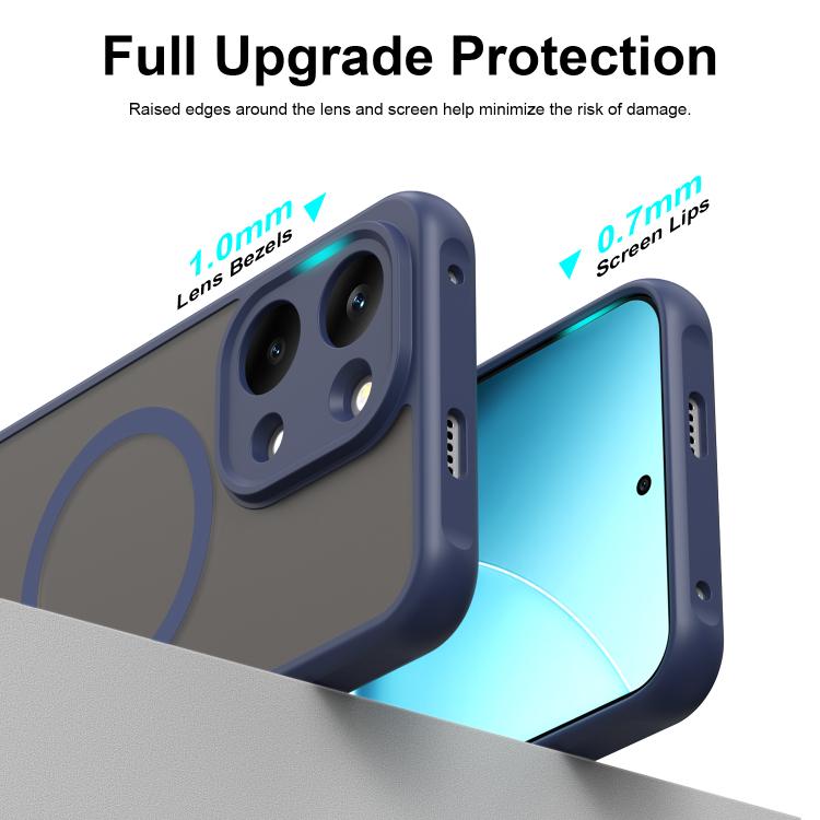 For Redmi Turbo 5 Max/Poco X8 Pro Max 5G Fan Dun Series TPU Hybrid PC Frosted Magsafe Phone Case