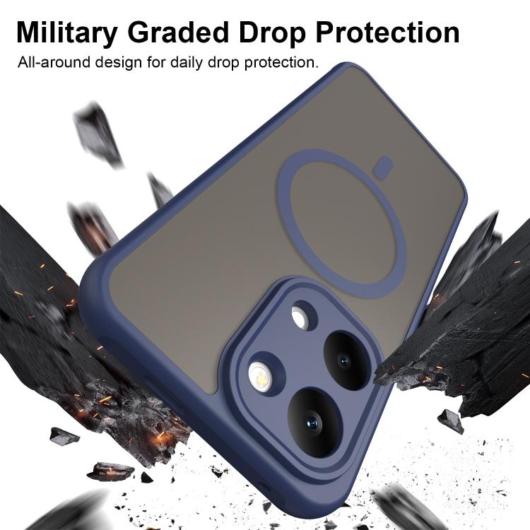 For Redmi Turbo 5 Max/Poco X8 Pro Max 5G Fan Dun Series TPU Hybrid PC Frosted Magsafe Phone Case