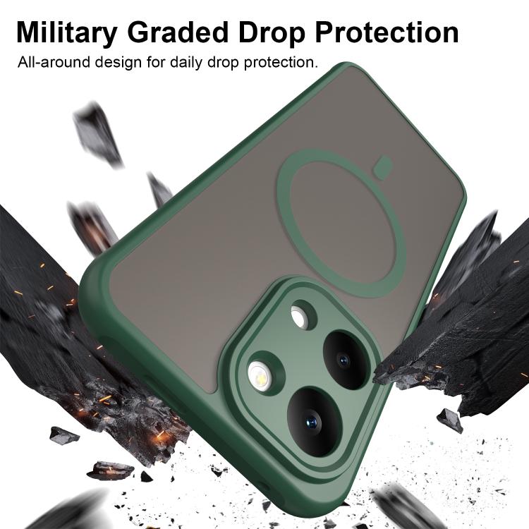 For Redmi Turbo 5 Max/Poco X8 Pro Max 5G Fan Dun Series TPU Hybrid PC Frosted Magsafe Phone Case