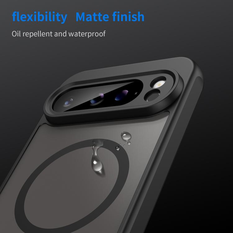 For Google Pixel 9 Pro XL Fan Dun Series TPU Hybrid PC Frosted Magsafe Phone Case