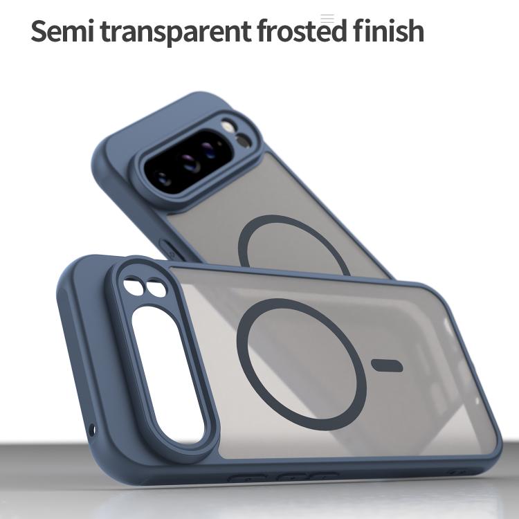 For Google Pixel 9 Pro XL Fan Dun Series TPU Hybrid PC Frosted Magsafe Phone Case