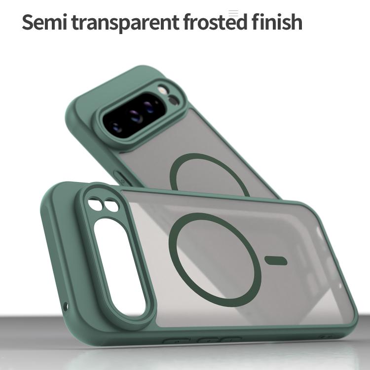 For Google Pixel 9 Pro XL Fan Dun Series TPU Hybrid PC Frosted Magsafe Phone Case