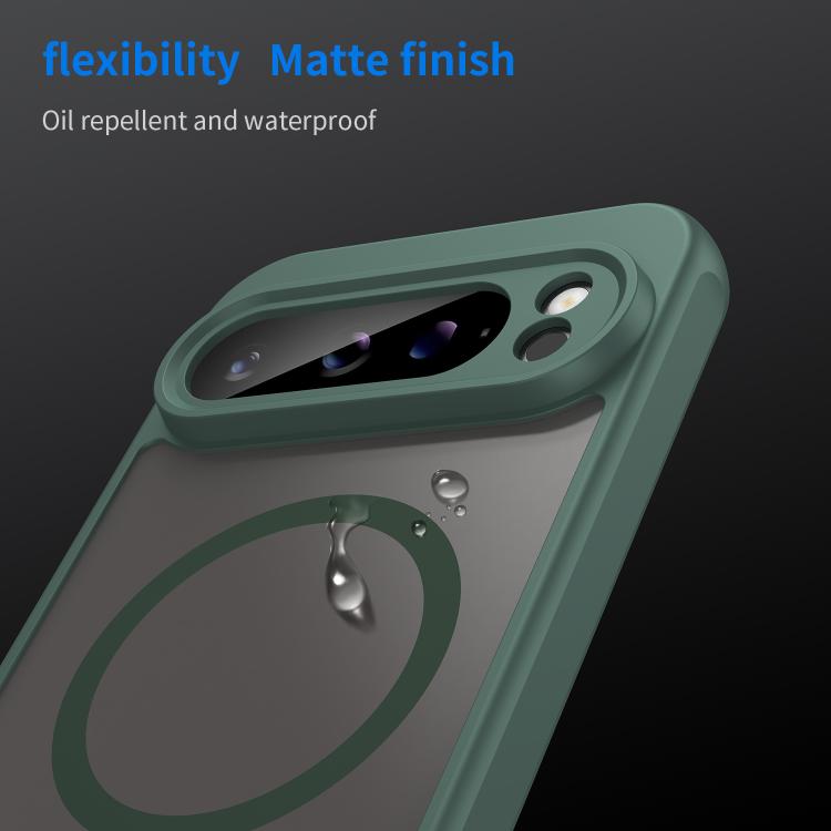 For Google Pixel 9 Pro XL Fan Dun Series TPU Hybrid PC Frosted Magsafe Phone Case