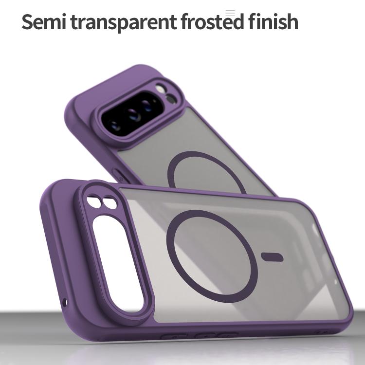 For Google Pixel 9 Pro XL Fan Dun Series TPU Hybrid PC Frosted Magsafe Phone Case