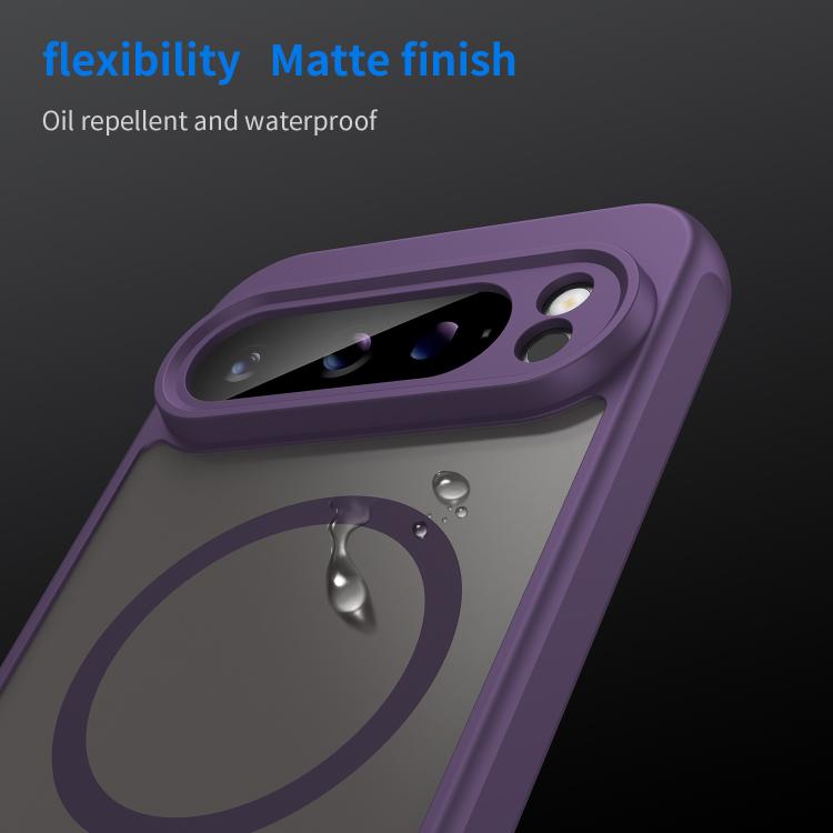 For Google Pixel 9 Pro XL Fan Dun Series TPU Hybrid PC Frosted Magsafe Phone Case