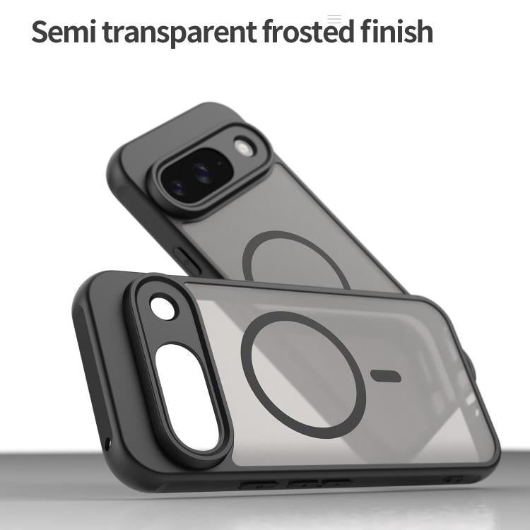 For Google Pixel 9 Fan Dun Series TPU Hybrid PC Frosted Magsafe Phone Case