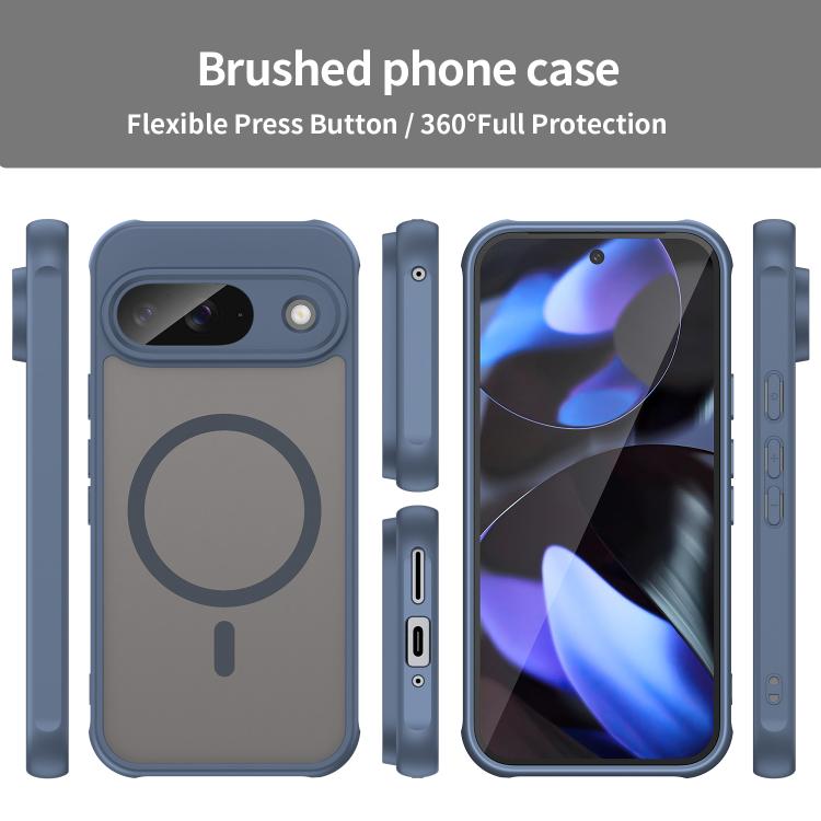 For Google Pixel 9 Fan Dun Series TPU Hybrid PC Frosted Magsafe Phone Case