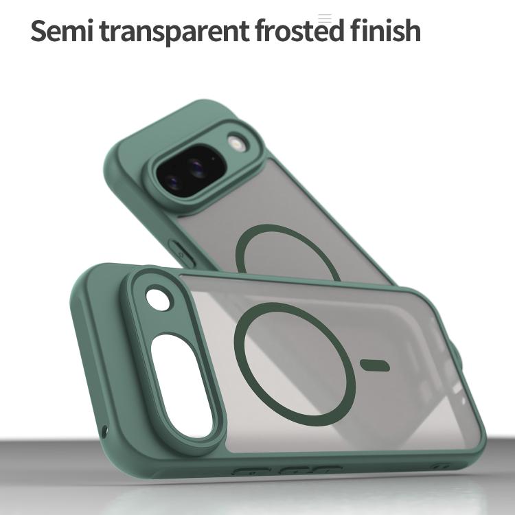 For Google Pixel 9 Fan Dun Series TPU Hybrid PC Frosted Magsafe Phone Case