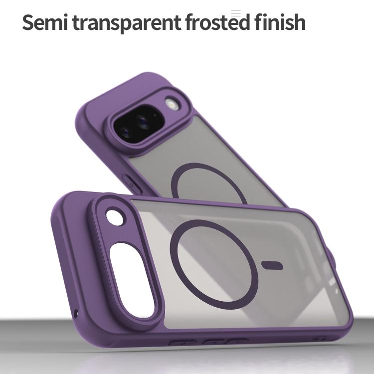 For Google Pixel 9 Fan Dun Series TPU Hybrid PC Frosted Magsafe Phone Case