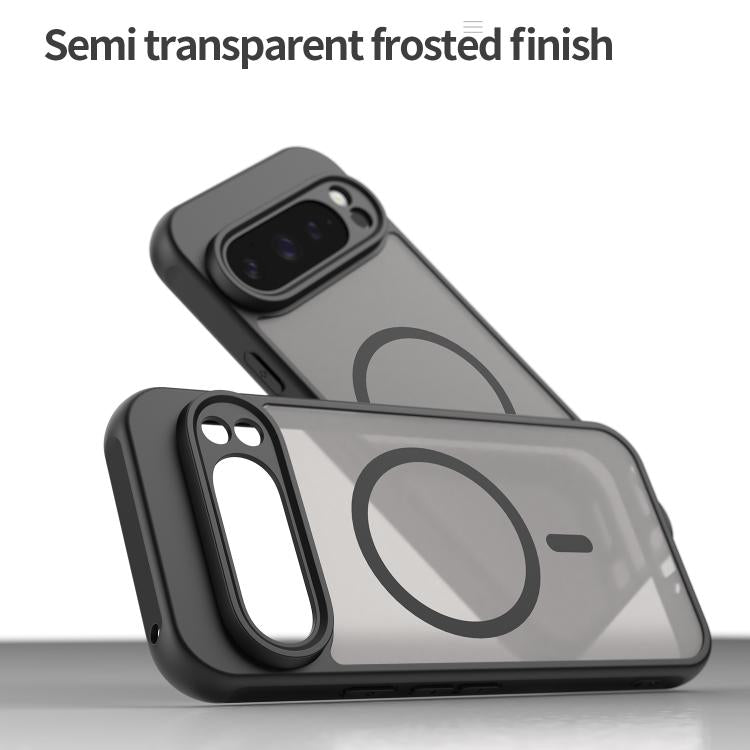 For Google Pixel 9 Pro Fan Dun Series TPU Hybrid PC Frosted Magsafe Phone Case