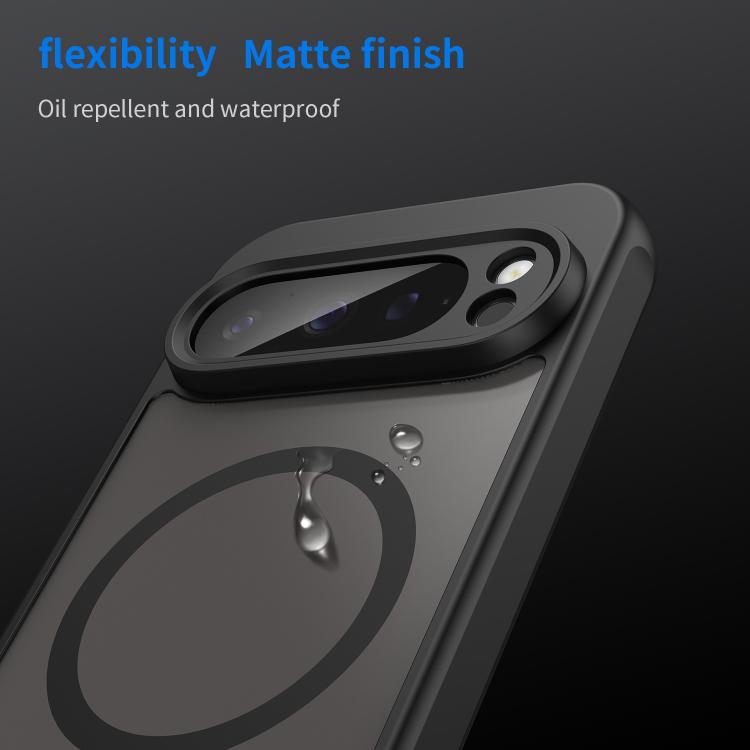 For Google Pixel 9 Pro Fan Dun Series TPU Hybrid PC Frosted Magsafe Phone Case