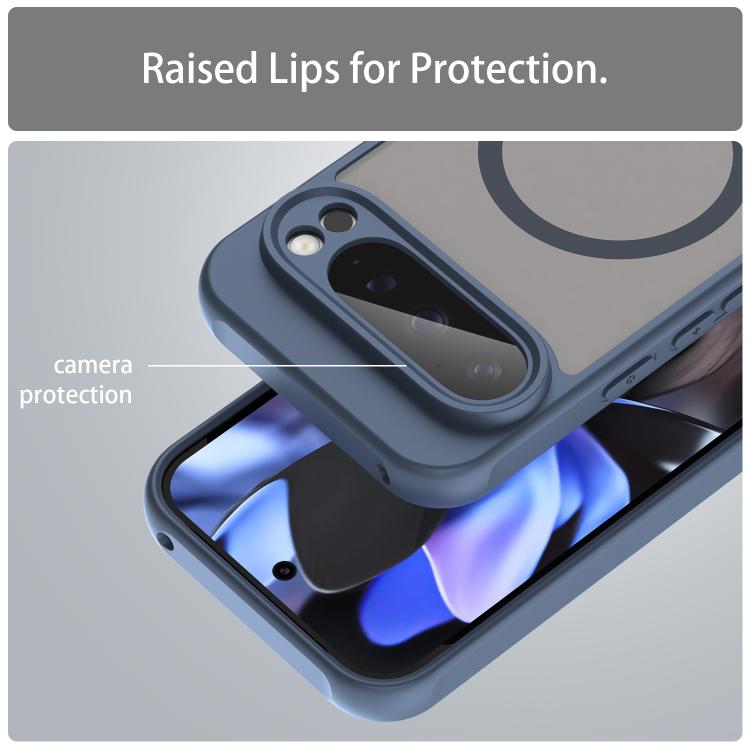 For Google Pixel 9 Pro Fan Dun Series TPU Hybrid PC Frosted Magsafe Phone Case