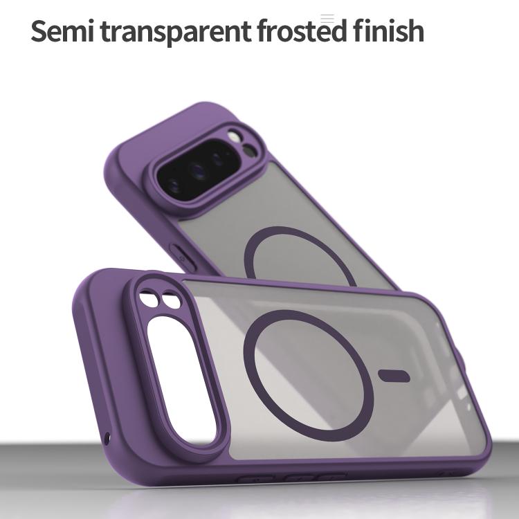 For Google Pixel 9 Pro Fan Dun Series TPU Hybrid PC Frosted Magsafe Phone Case