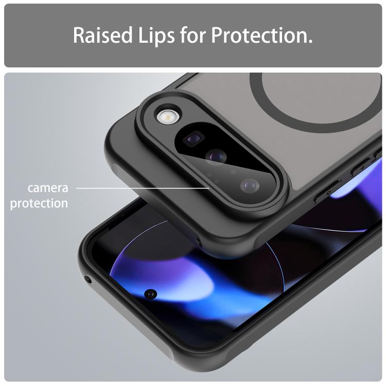 For Google Pixel 10 Fan Dun Series TPU Hybrid PC Frosted Magsafe Phone Case