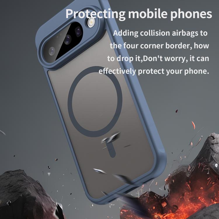 For Google Pixel 10 Fan Dun Series TPU Hybrid PC Frosted Magsafe Phone Case