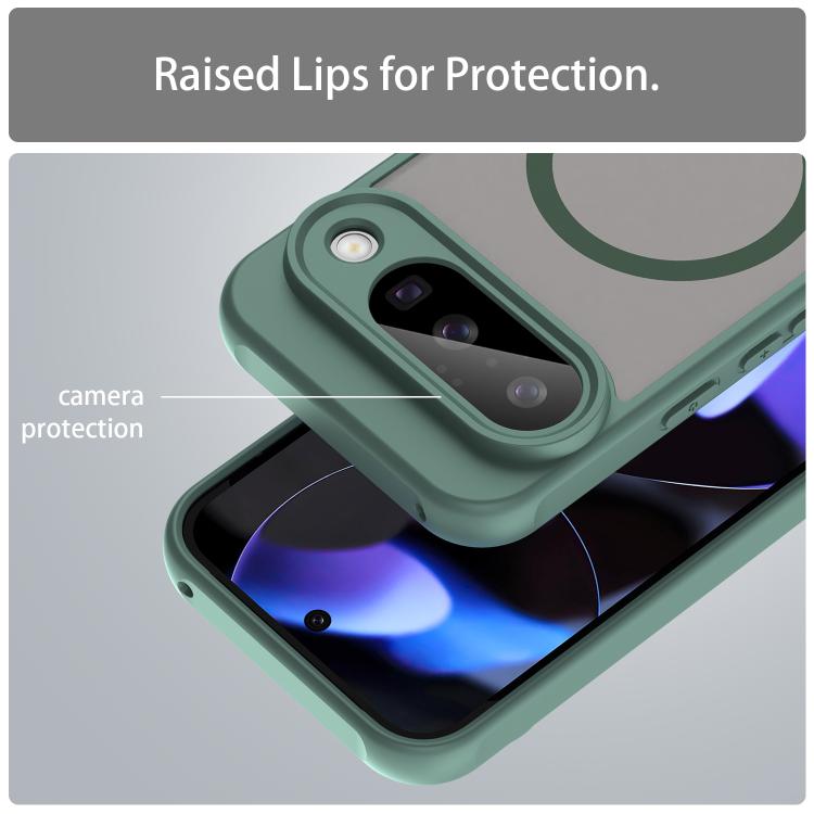 For Google Pixel 10 Fan Dun Series TPU Hybrid PC Frosted Magsafe Phone Case