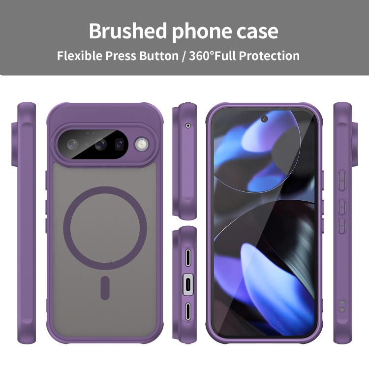 For Google Pixel 10 Fan Dun Series TPU Hybrid PC Frosted Magsafe Phone Case