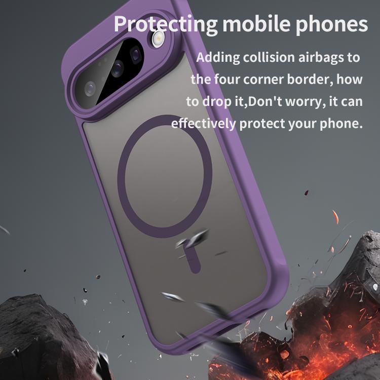 For Google Pixel 10 Fan Dun Series TPU Hybrid PC Frosted Magsafe Phone Case