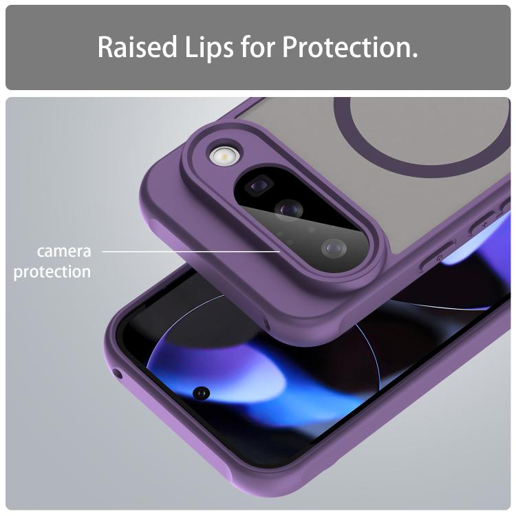 For Google Pixel 10 Fan Dun Series TPU Hybrid PC Frosted Magsafe Phone Case