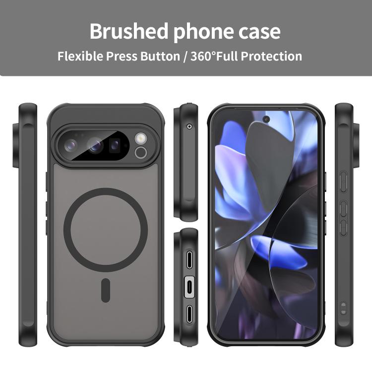 For Google Pixel 10 Pro Fan Dun Series TPU Hybrid PC Frosted Magsafe Phone Case