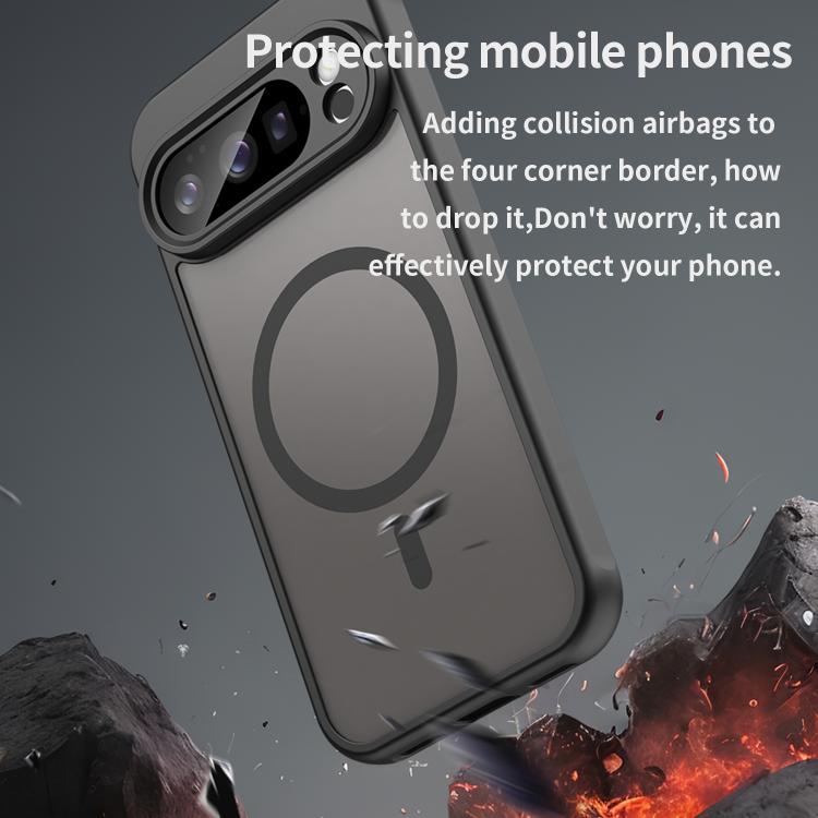 For Google Pixel 10 Pro Fan Dun Series TPU Hybrid PC Frosted Magsafe Phone Case