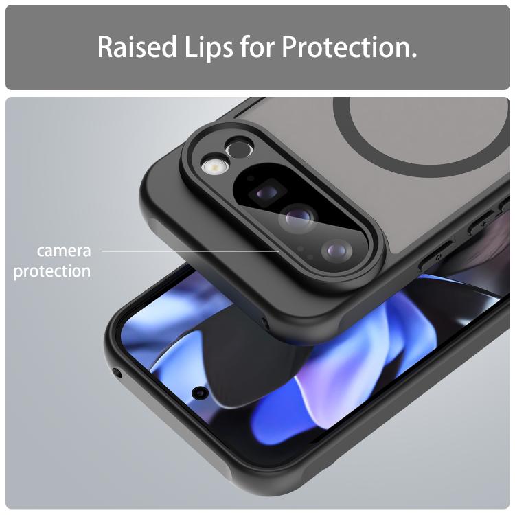 For Google Pixel 10 Pro Fan Dun Series TPU Hybrid PC Frosted Magsafe Phone Case
