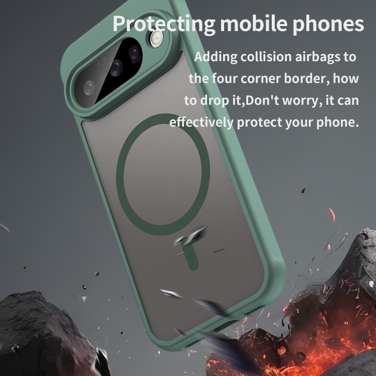For Google Pixel 10 Pro Fan Dun Series TPU Hybrid PC Frosted Magsafe Phone Case