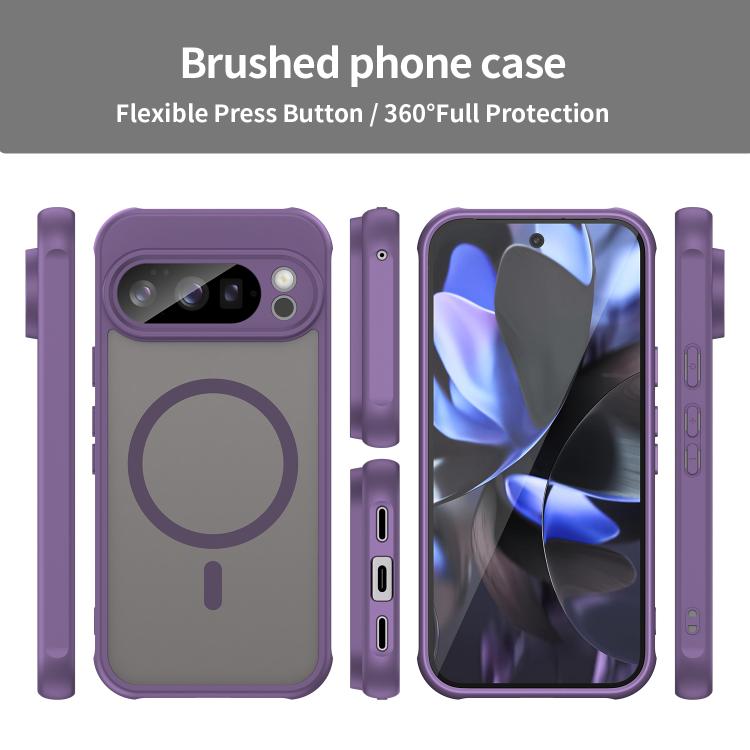 For Google Pixel 10 Pro Fan Dun Series TPU Hybrid PC Frosted Magsafe Phone Case