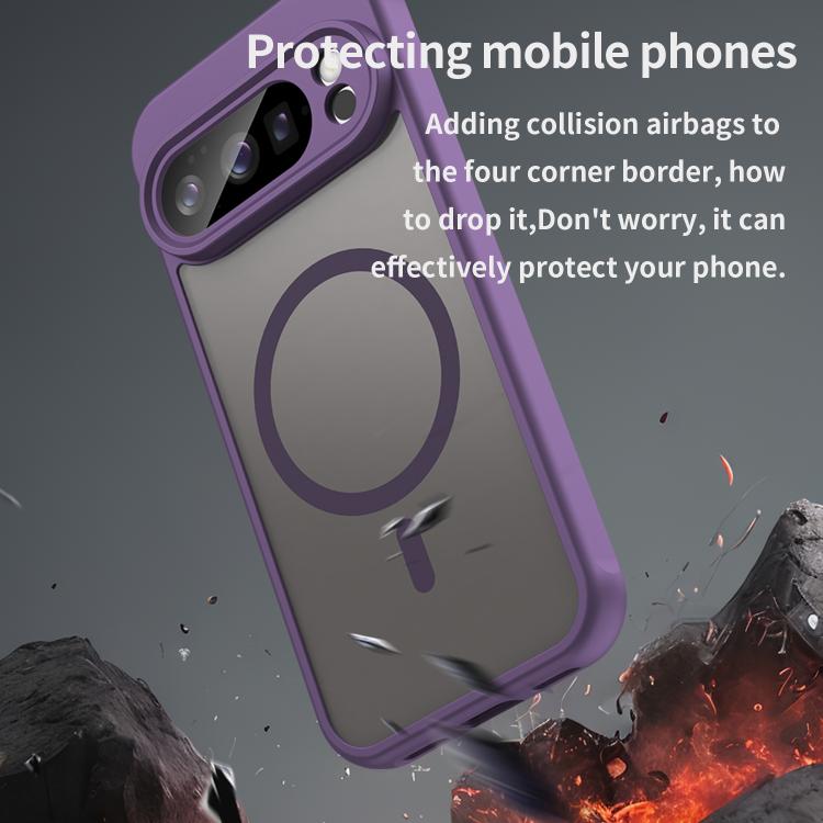 For Google Pixel 10 Pro Fan Dun Series TPU Hybrid PC Frosted Magsafe Phone Case