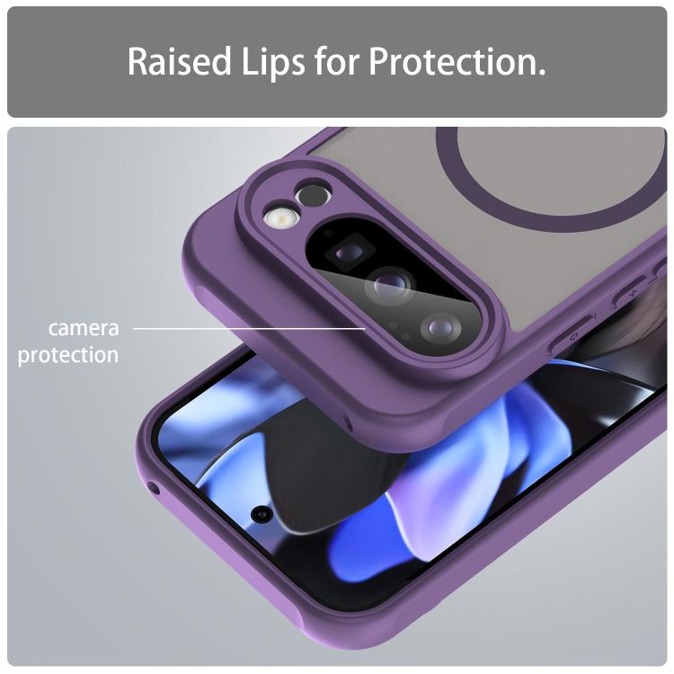 For Google Pixel 10 Pro Fan Dun Series TPU Hybrid PC Frosted Magsafe Phone Case