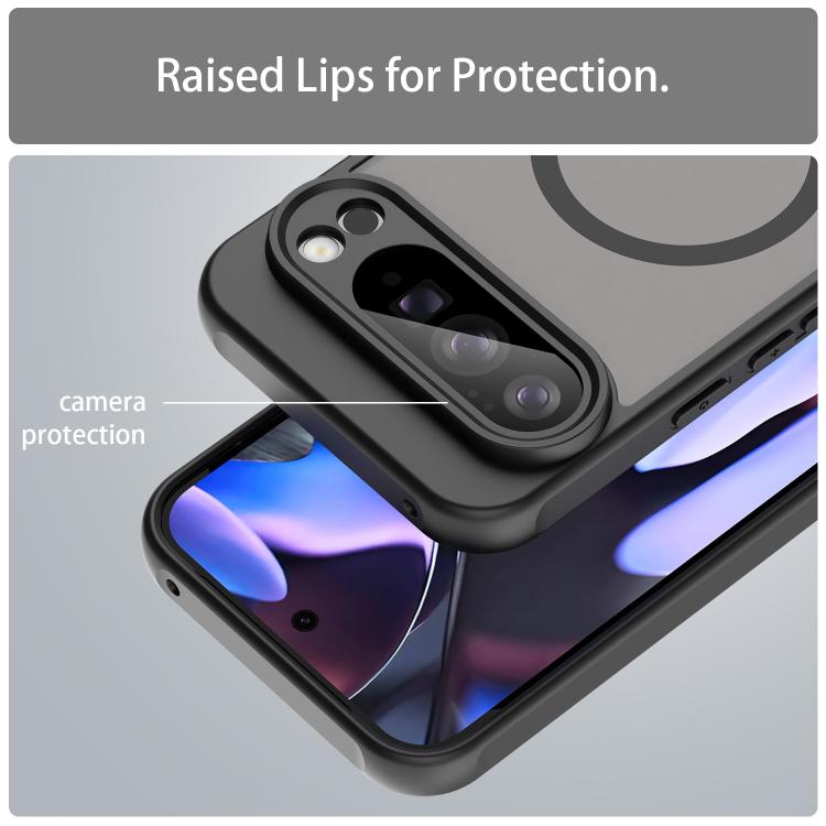 For Google Pixel 10 Pro XL Fan Dun Series TPU Hybrid PC Frosted Magsafe Phone Case