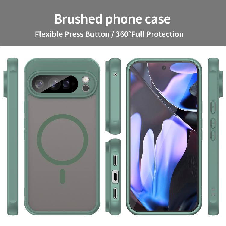 For Google Pixel 10 Pro XL Fan Dun Series TPU Hybrid PC Frosted Magsafe Phone Case