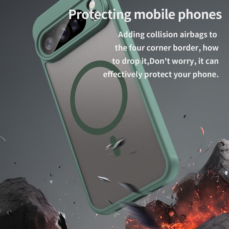 For Google Pixel 10 Pro XL Fan Dun Series TPU Hybrid PC Frosted Magsafe Phone Case