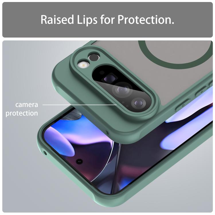 For Google Pixel 10 Pro XL Fan Dun Series TPU Hybrid PC Frosted Magsafe Phone Case