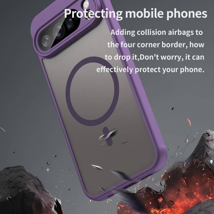 For Google Pixel 10 Pro XL Fan Dun Series TPU Hybrid PC Frosted Magsafe Phone Case