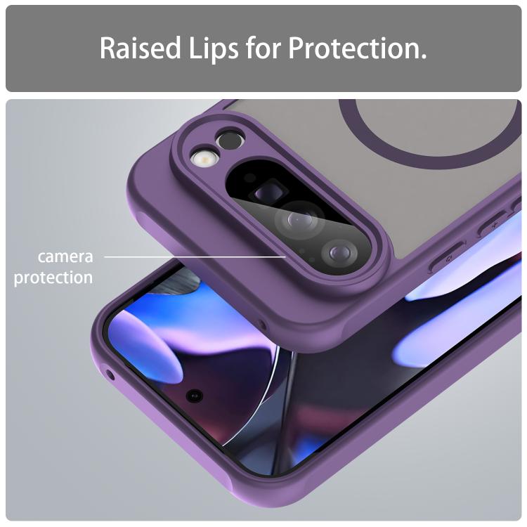 For Google Pixel 10 Pro XL Fan Dun Series TPU Hybrid PC Frosted Magsafe Phone Case