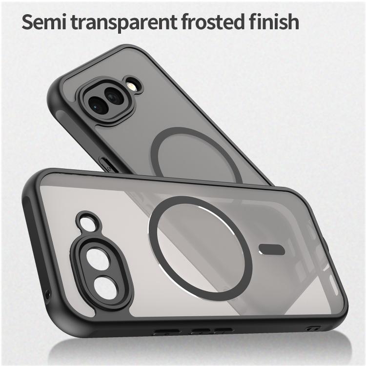 For Google Pixel 10a Fan Dun Series TPU Hybrid PC Frosted Magsafe Phone Case