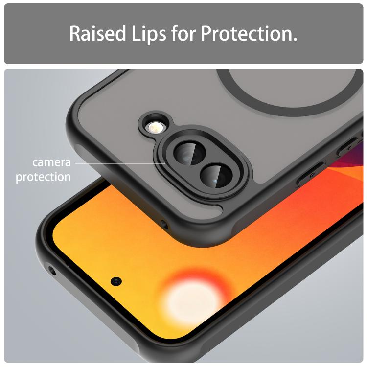 For Google Pixel 10a Fan Dun Series TPU Hybrid PC Frosted Magsafe Phone Case