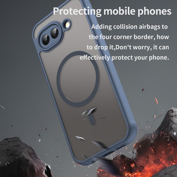 For Google Pixel 10a Fan Dun Series TPU Hybrid PC Frosted Magsafe Phone Case
