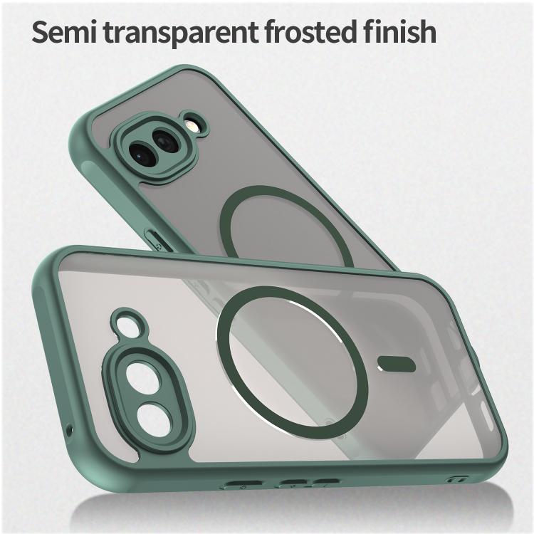 For Google Pixel 10a Fan Dun Series TPU Hybrid PC Frosted Magsafe Phone Case