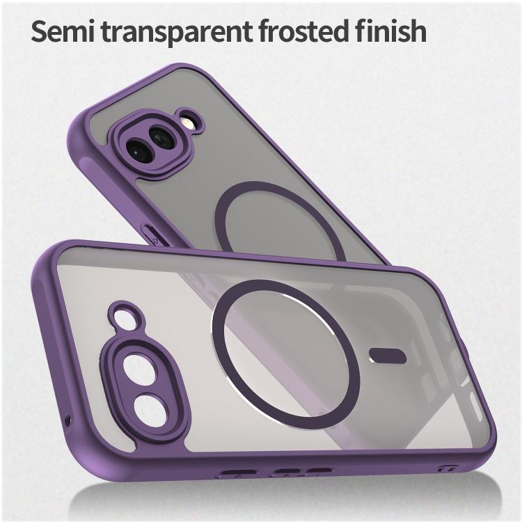 For Google Pixel 10a Fan Dun Series TPU Hybrid PC Frosted Magsafe Phone Case